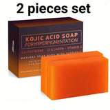 100g Turmeric Kojic Acid Bath Soap Glutathione Collagen Hyaluronic Acid Handmade Cleansing Soap for Hand Face and Body