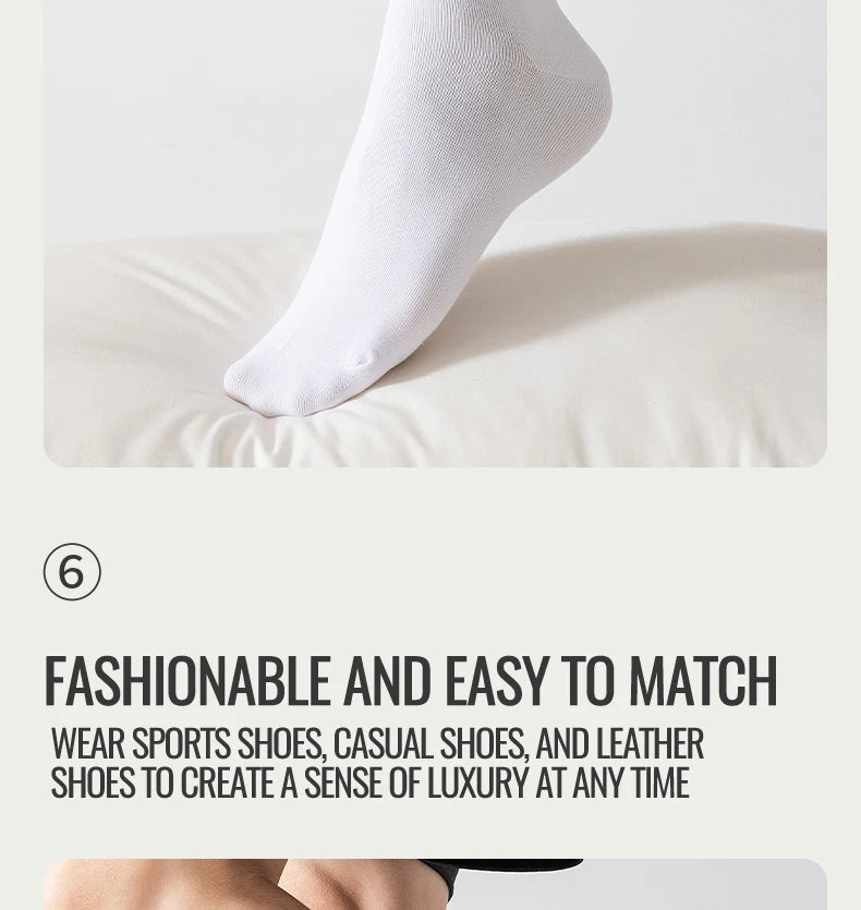 MiiOW Big Size Sock Men Pure Cotton Sock Anti Odor Fat Feet Elastic Widened Loose Sock Compression Sock Elderly Non-Binding Sock