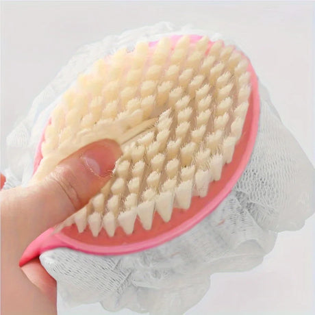 1/2pcs Long Handle Soft Bristle Bath Brush - 2-in-1 Body Back Scrubber & Dead Skin Remover,Deep Clean Skin Exfoliate Keratin