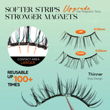 VYRILA Soft Magnetic Eyelashes No Glue Needed Reusable Natural Look 3D Lashes Easy Apply Soft Magnetic Lashes Kit for Eye Makeup