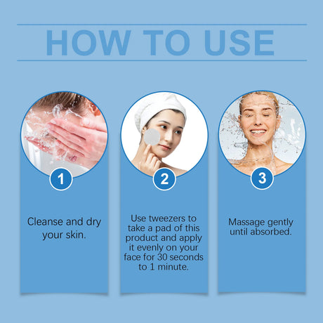 Salicylic Acid Acne-Clearing Toner Pads,Dual Action Exfoliation,Deep Clear Acne&Refine Pores,Centella+Allantoin,Soothing&Anti Redness,Polish Strawberry Nose&Rough Texture,Hydrating&Non-tightening,Convenient Dual Textured Pads