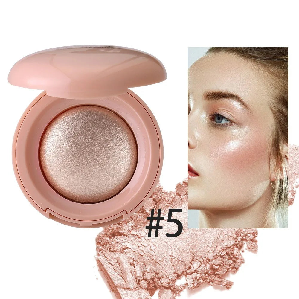 3D Face Highlighter Powder Instant Silky Baked Shimmer Illuminator Makeup Natural Glossy Brighten Contouring Glitter High Gloss