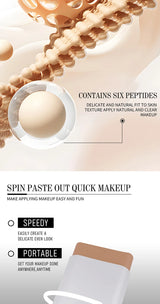 O'CHEAL Perfect Cover Stick Thin And Comfortable Concealer Foundation Cream Stick Instant Natural Waterproof Long-lasting Makeup