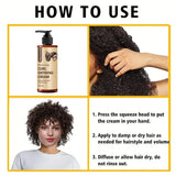Perm, Latin Curls, Braids, and Curling Styling Cream, Give Hair a Natural, Voluminous, Long-Lasting Style, Moisturize and Nourish, Suitable for Wavy and Curly Hair, and Protect the Hair