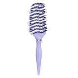 1pcs Curved Vented Boar Bristle Comb Professional Scalp Massage Comb Detangling Curl Anti-static Hairbrush Salon Styling Tool
