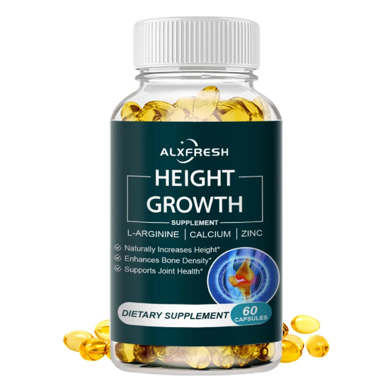 Height Growth Supplement With Vitamins and Calcium Zinc Improves Bone Strength Natural Capsules Promotes Growth Improve Immunity