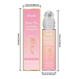 Women‘s Rose Perfume Rollerball, Light & Elegant Scent, Long Lasting & Portable for Day & Date, Fresh Natural Fragrance Gift